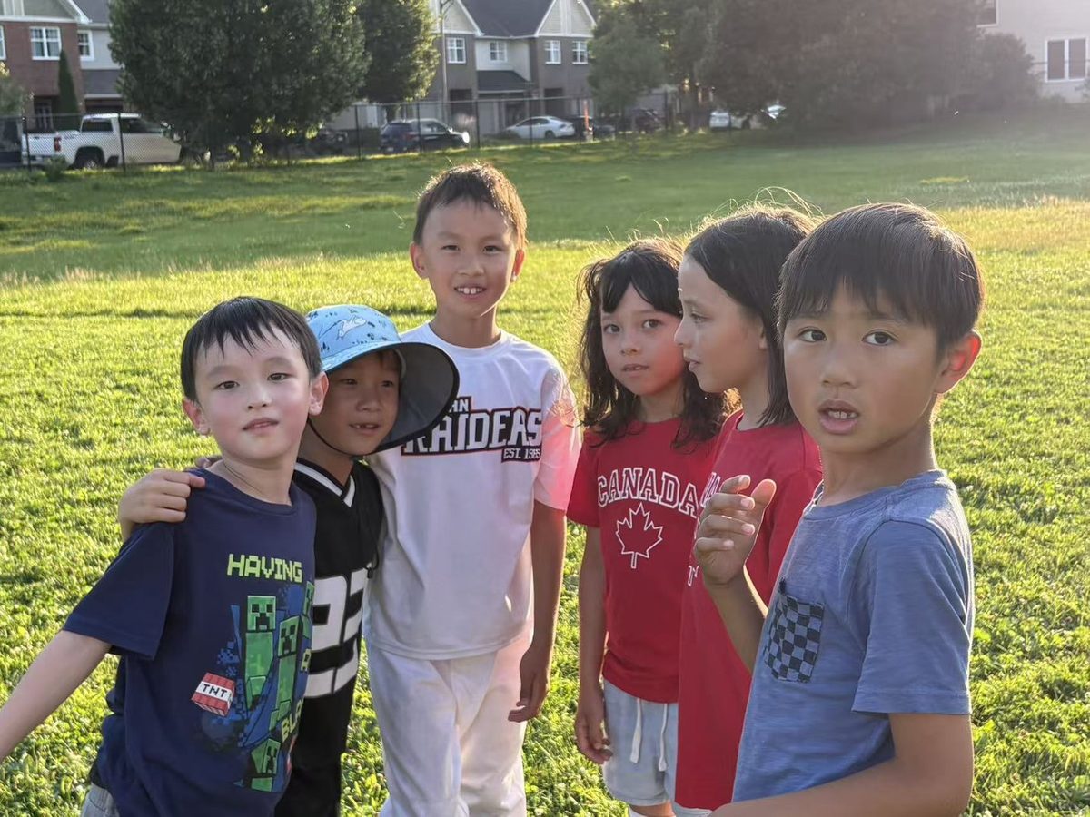 Children attending the third day of soccer training on July 15, 2026