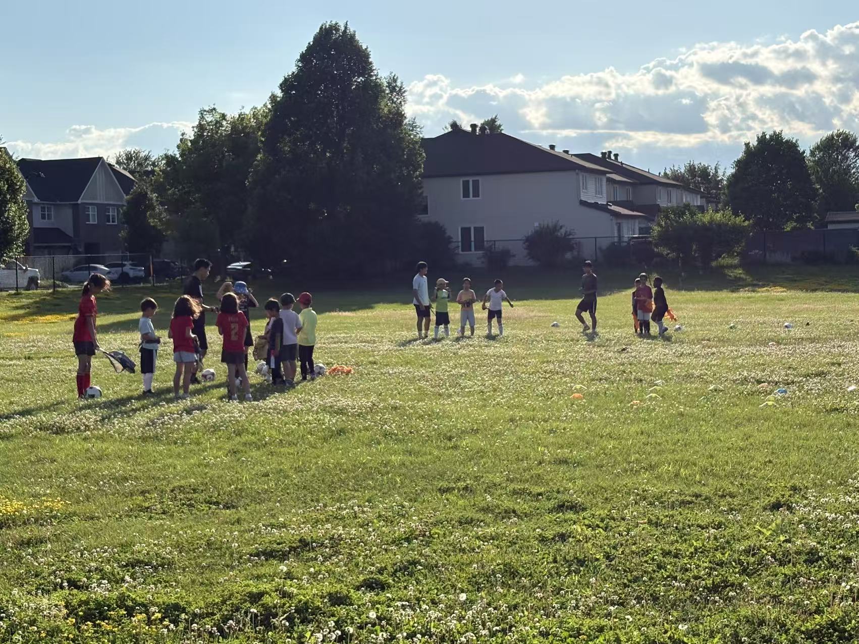 First day of summer soccer training on July 8, 2026